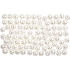 Vahahelmet - helmiäinen - 4 mm - 150 kpl Vahahelmet - helmiäinen - 4 mm - 150 kpl