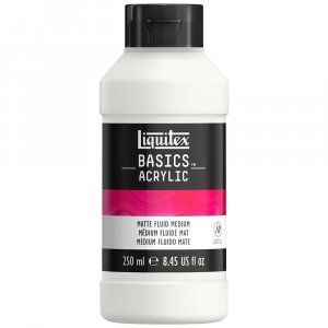Akryylivliaine - Liquitex Basics -lisaineet - 250ml - Pullo Matte Fluid Medium
