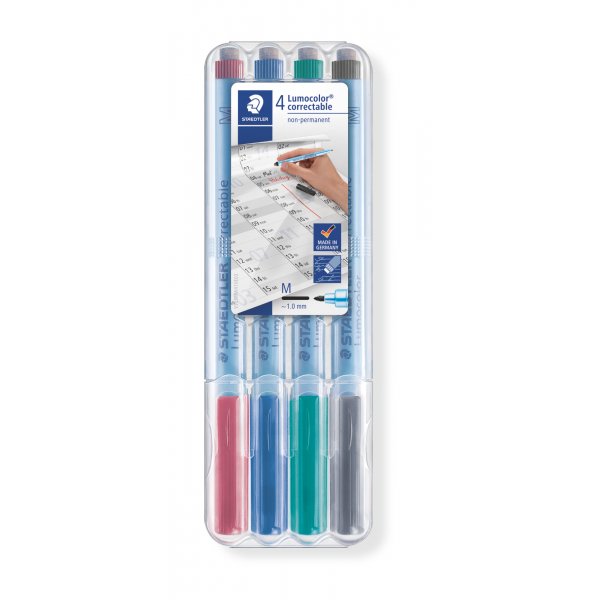 Merkkikyn pyyhittv Lumocolor 1mm - 4 vri