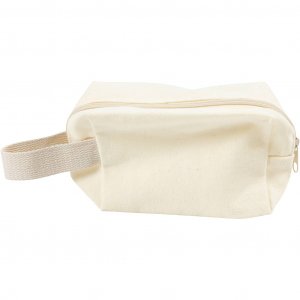 Meikkipussi Canvas Vaalea luonto 14 cm