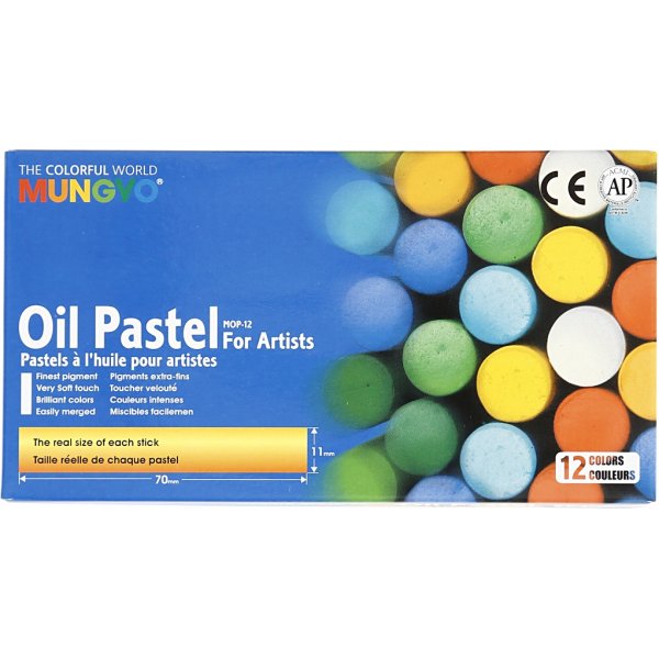 Mungyo Oil pastellit - sekavrit - 12 kpl