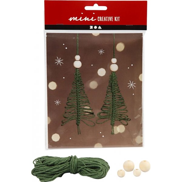Mini DIY Kit - makrameen joulukuusi