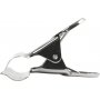 Metalliklipsi - hopea - 6 kpl