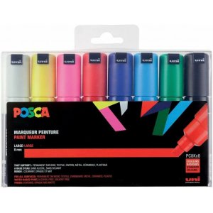Uni Posca PC-8K - 8 kynää Uni Posca PC-8K - 8 kynää
