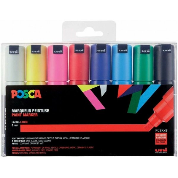 Uni Posca PC-8K - 8 kyn