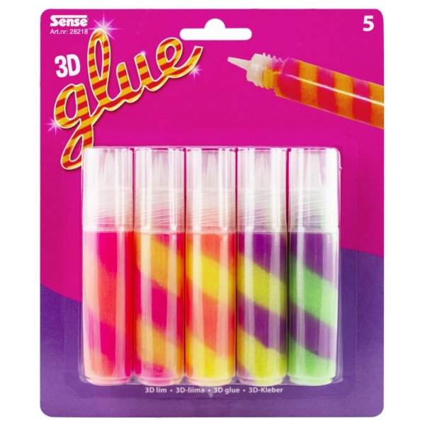 Raidallinen Glitter Glue 5-P