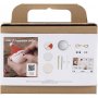 Mini DIY Kit joulukuusenpallot - Joulupukki ja enkeli