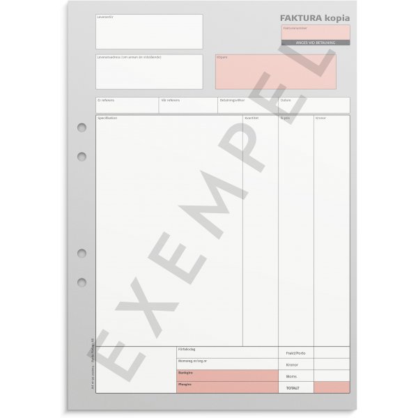 Lasku - A4 ja 1 kopio