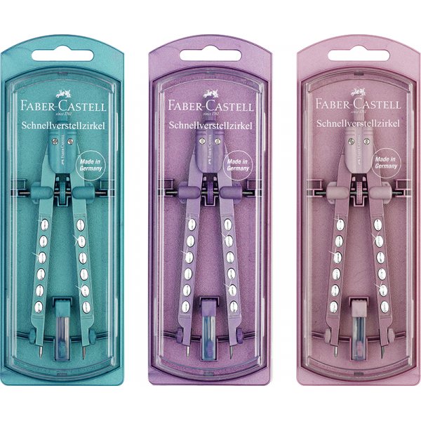 Sopii - Faber-Castell - Quick Set Compass - Sparkling