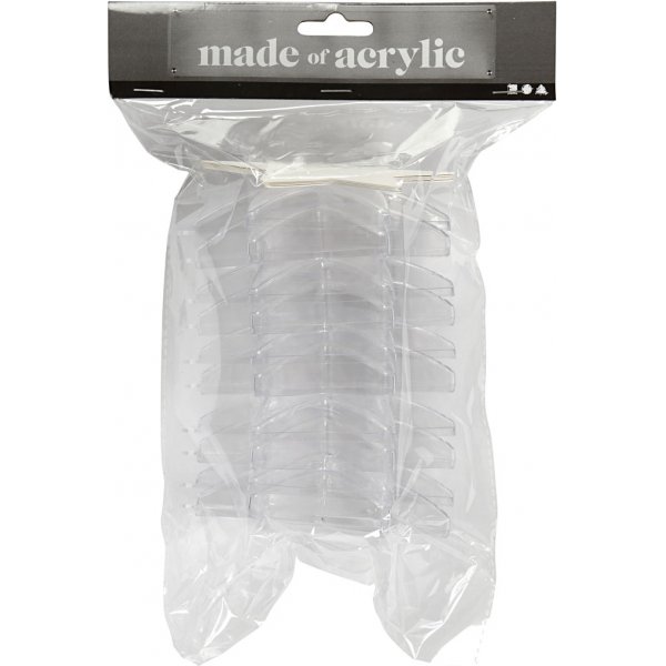 Koristeellinen tähti - läpinäkyvä - 5 kpl Koristeellinen tähti - läpinäkyvä - 5 kpl