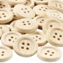 Puiset napit - Ø23 mm - 30 kpl