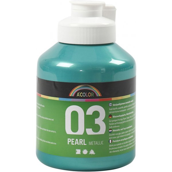 Koulumaali Akryyli - Metalli - vihre - metalli - 500 ml