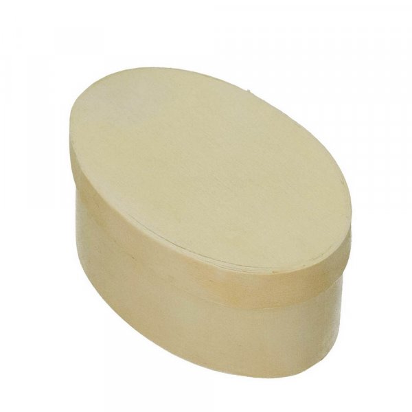 Vanerilaatikko  90 x 55 mm K 40 mm - ksittelemtn soikea