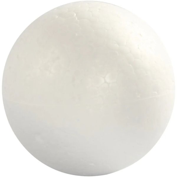 Styroksipallot - valkoinen - �8 cm - 5 kpl