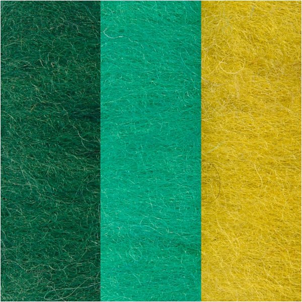 Karstattu villa - vihreä/turkoosi harmonia - 3 x 10 g Karstattu villa - vihreä/turkoosi harmonia - 3 x 10 g