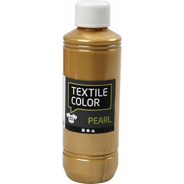 Tekstiilivri - kulta - helmiinen - 250 ml
