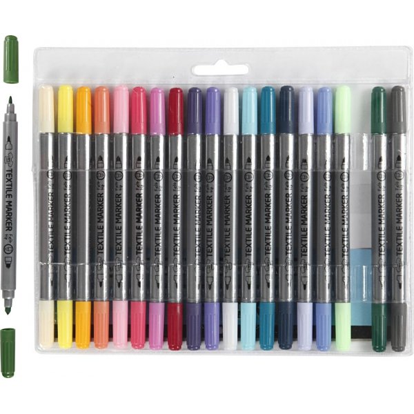 Tekstiilimerkit - tydentvt vrit - 20 kpl