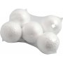 Styroksipallot - valkoinen - 5 cm - 5 kpl