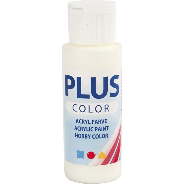 Plus Color Hobby maali - luonnonvalkoinen - 60 ml