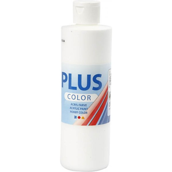 Plus Color Hobby maali - valkoinen - 250 ml Plus Color Hobby maali - valkoinen - 250 ml