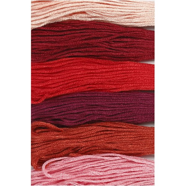 Harmony kirjontalanka - punainen harmonia - 6 nippua Harmony kirjontalanka - punainen harmonia - 6 nippua