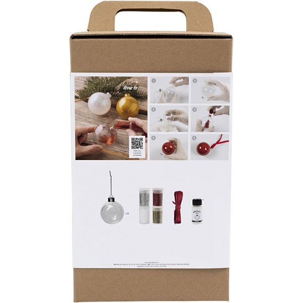 DIY Kit joulukuusenpallot - Glitter