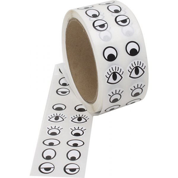 Liimasilmt - musta - valkoinen - 2000 kpl