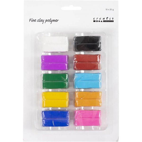 Hieno savipolymeeri, vriks, 10x20 g