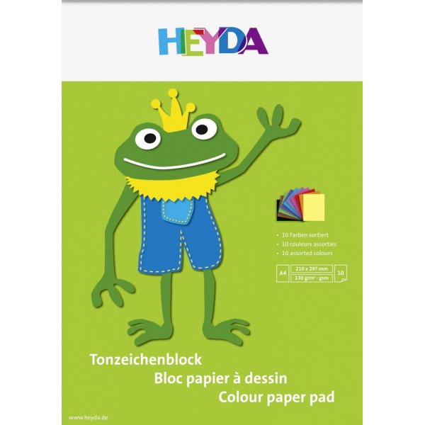 Lohko värillistä paperia A4 130 g - 10 sivua (versio 2)
