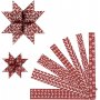 Thtinauhat - punainen - valkoinen - 6,5+11,5 cm - 60 nauhaa