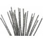 Putkenpuhdistusaine - 6 mm - hopea - glitter - 24 kpl