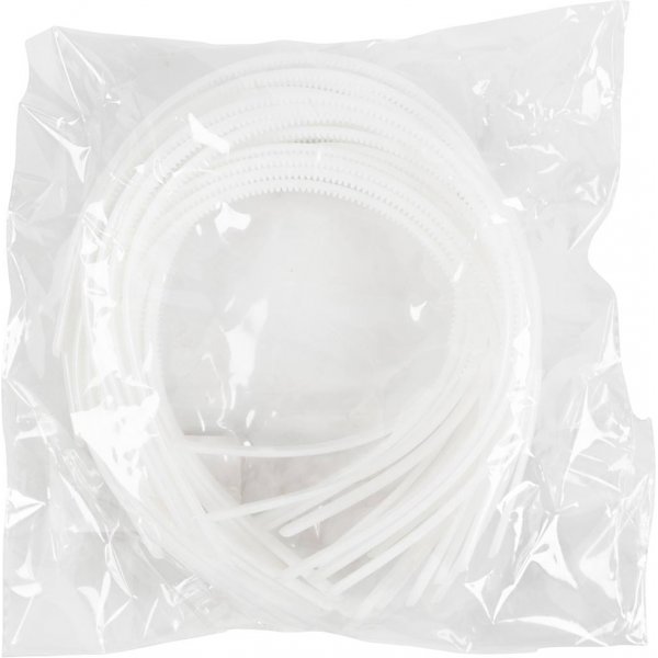 Diadem - 8 mm - valkoinen - 20 kpl