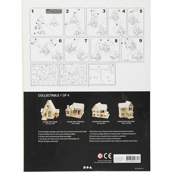 3D Rakennushahmo - Talo rampilla