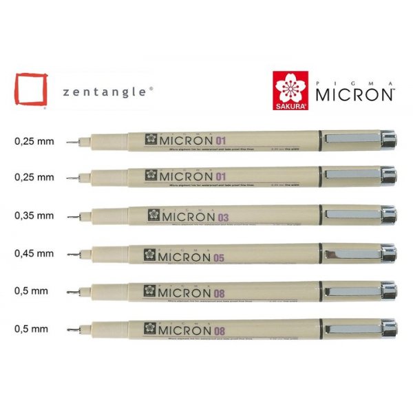 Zentangle-työkalu - 6 osaa Zentangle-työkalu - 6 osaa