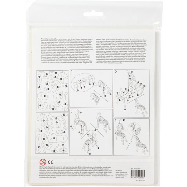 3D-rakennushahmo - hevonen 3D-rakennushahmo - hevonen