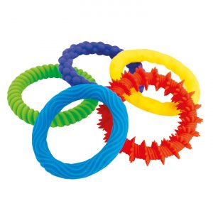 Silikoninen taktiilinen rannekoru 8 cm - 5 kpl