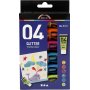 Koulumaali - Akryyli - Glitter - sekavrit - 6 x 20 ml
