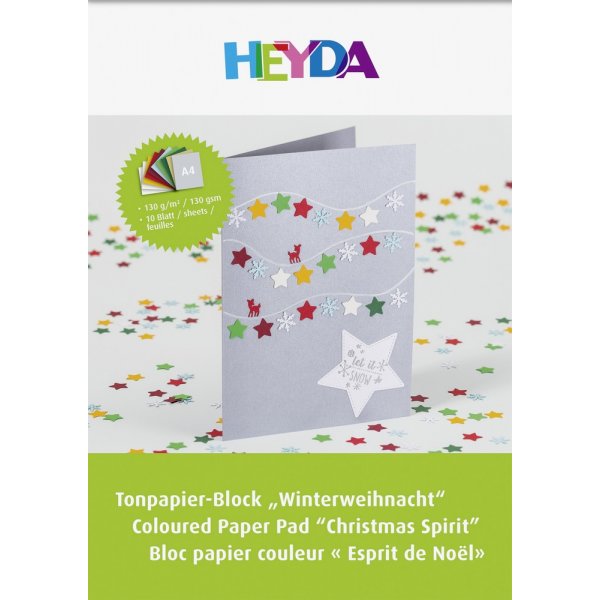 Lohko vrillisell paperilla A4 130 g - 10 sivua Jouluvrej