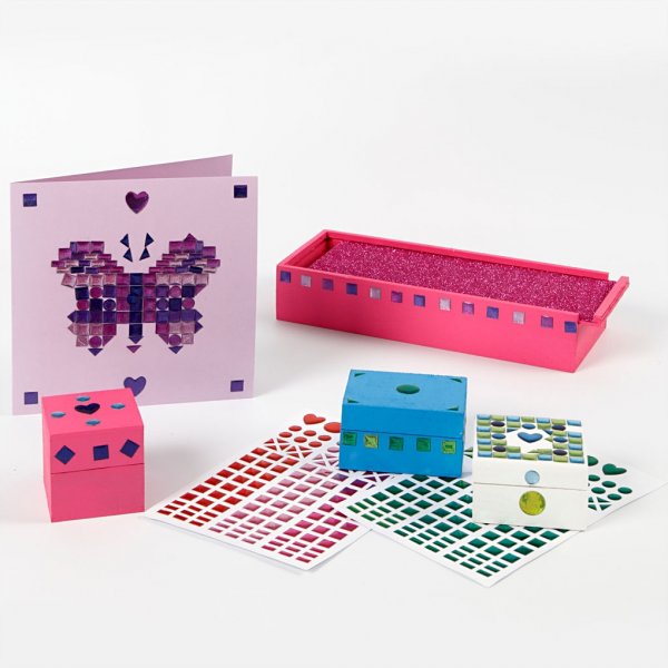 Tarrat mosaiikkiin - sekavärejä - 10 arkkia Tarrat mosaiikkiin - sekavärejä - 10 arkkia