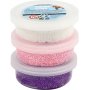 Foam Clay - pinkki - violetti - valkoinen - glitter, metallinen - 3 x 14 g