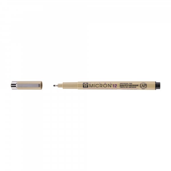 Fineline Pigma Micron Black - 12 (0,7 mm)