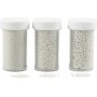 Pienet lasipallot - helmiinen - 3 x 45 g