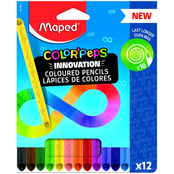 Vrikynsarja - Maped - Color'Peps Infinity 12 kpl