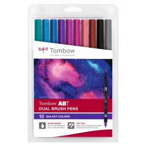 Tombow ABT Dual Brush -kyn� Galaxy Colors, 10 kpl