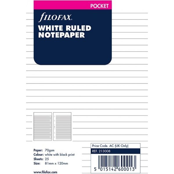 Muistilehti Filofax Pocketille