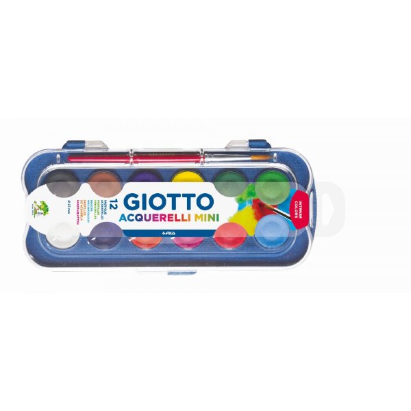 Akvarelli Giotto Aquarelli Mini - 12 kpl