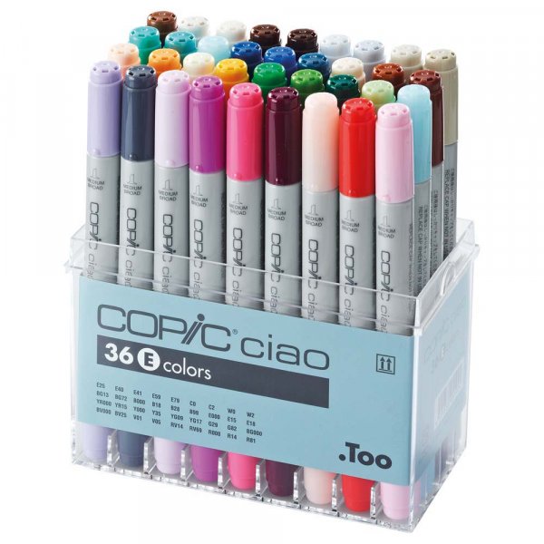 Copic Ciao -setti - 36 kyn - Setti E