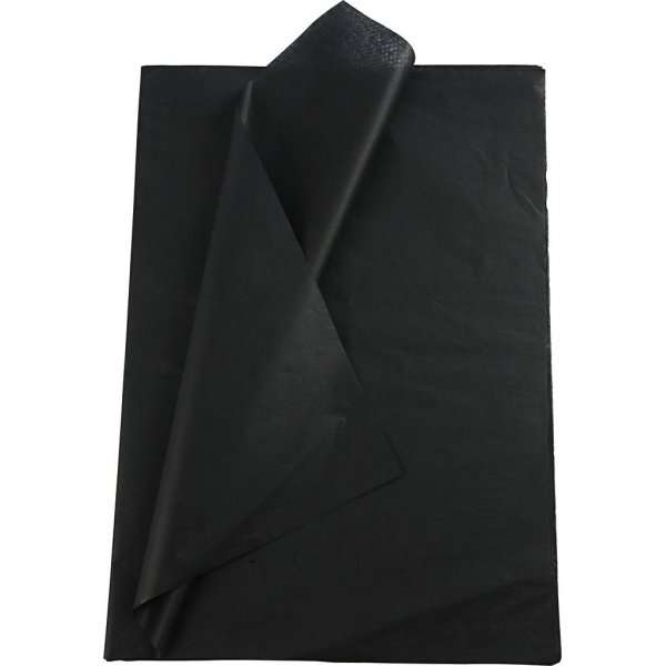 Pehmopaperi - musta - 50 x 70 cm - 14 g -25 arkkia