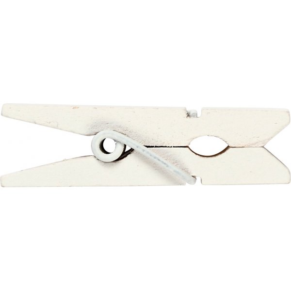 Mini pyykkipoika - valkoinen - 20 kpl Mini pyykkipoika - valkoinen - 20 kpl