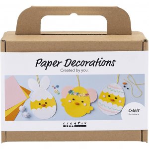 Mini DIY-paperikoristelusarja - Pahvia koristeilla